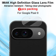 For Google Pixel 9 2pcs/Set imak HD Glass Lens Film, Scaled Down Version
