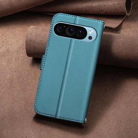 For Google Pixel 9 Square Texture Leather Phone Case(Green)