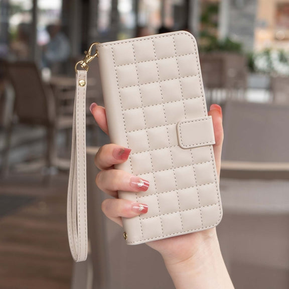 For Google Pixel 9 Square Texture Leather Phone Case(Beige)