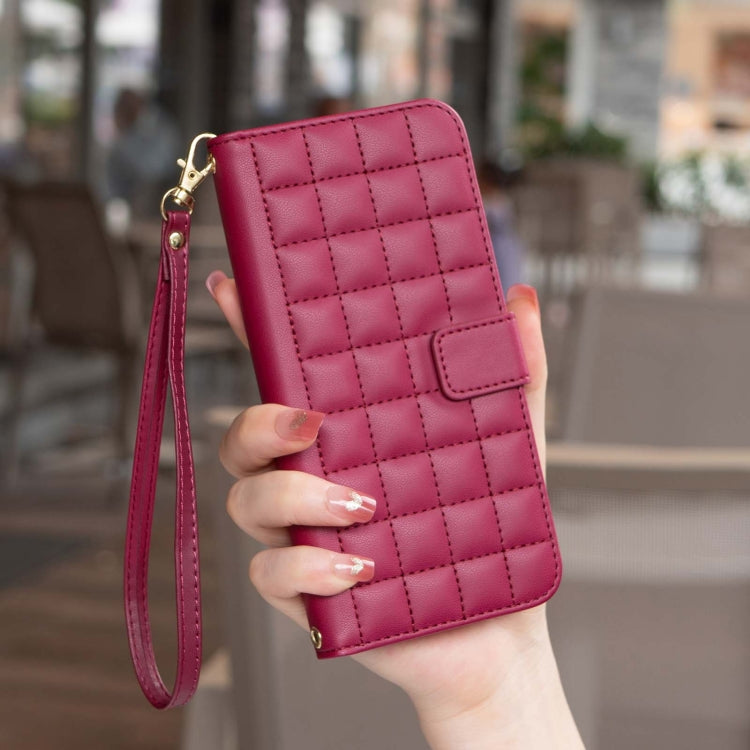 For Google Pixel 9 Square Texture Leather Phone Case(Red)