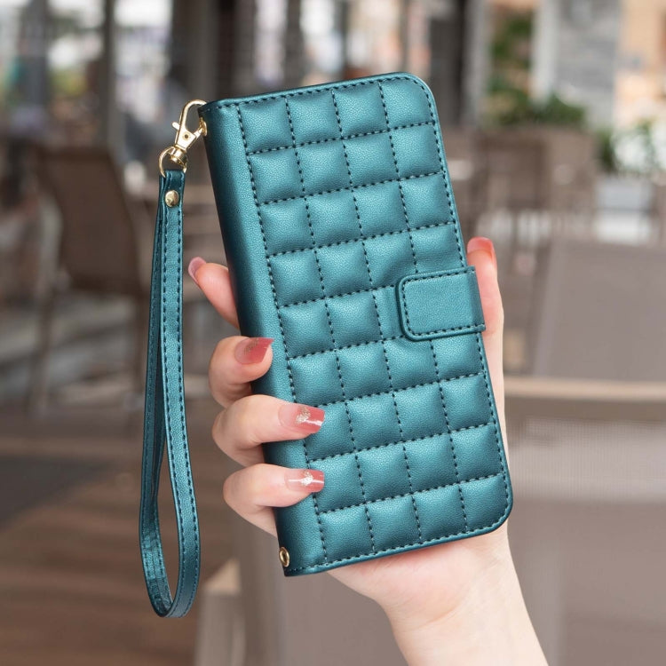 For Google Pixel 9 Pro Square Texture Leather Phone Case(Green)