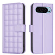For Google Pixel 9 Pro Square Texture Leather Phone Case(Purple) - Google Cases by PMC TechLife | Online Shopping South Africa | PMC TechLife | Buy Now Pay Later Mobicred
