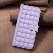 For Google Pixel 9 Pro Square Texture Leather Phone Case(Purple)