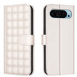 For Google Pixel 9 Pro Square Texture Leather Phone Case(Beige) - Google Cases by PMC TechLife | Online Shopping South Africa | PMC TechLife | Buy Now Pay Later Mobicred