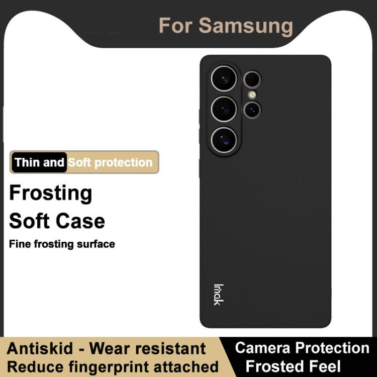 For Samsung Galaxy S25 Ultra 5G imak UC-3 Series Shockproof Frosted TPU Phone Case(Black)