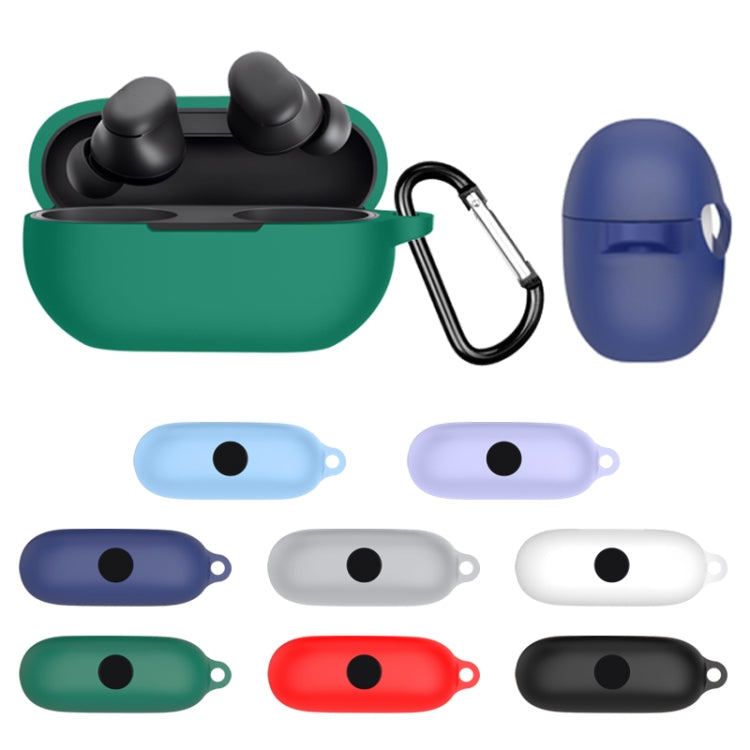 For Beats Solo Buds Wireless Earphones Silicone Protective Case with Hole(Dark Green)