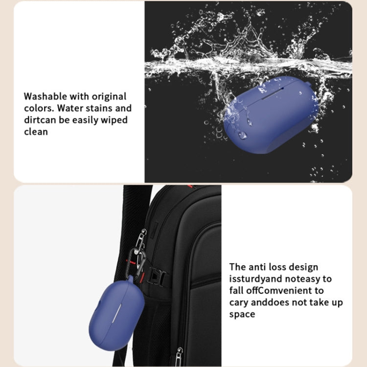 For Beats Solo Buds Wireless Earphones Silicone Protective Case with Hole(Sky Blue)