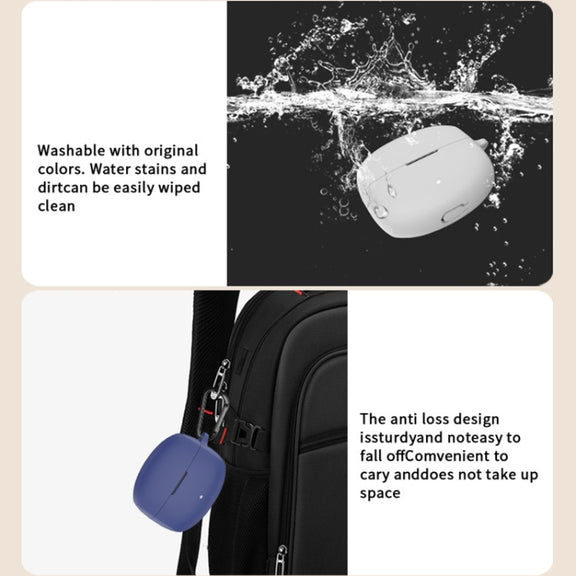 For EDIFIER Lolli Pro 3 Wireless Earphones Silicone Protective Case(Red)