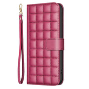 For Samsung Galaxy S25 Ultra 5G Square Texture Leather Phone Case(Red)