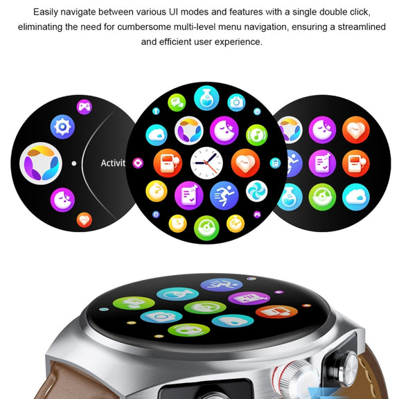 GT95 1.53 inch IPS Screen 2 in 1 Bluetooth Earphone Smart Watch(Silver)