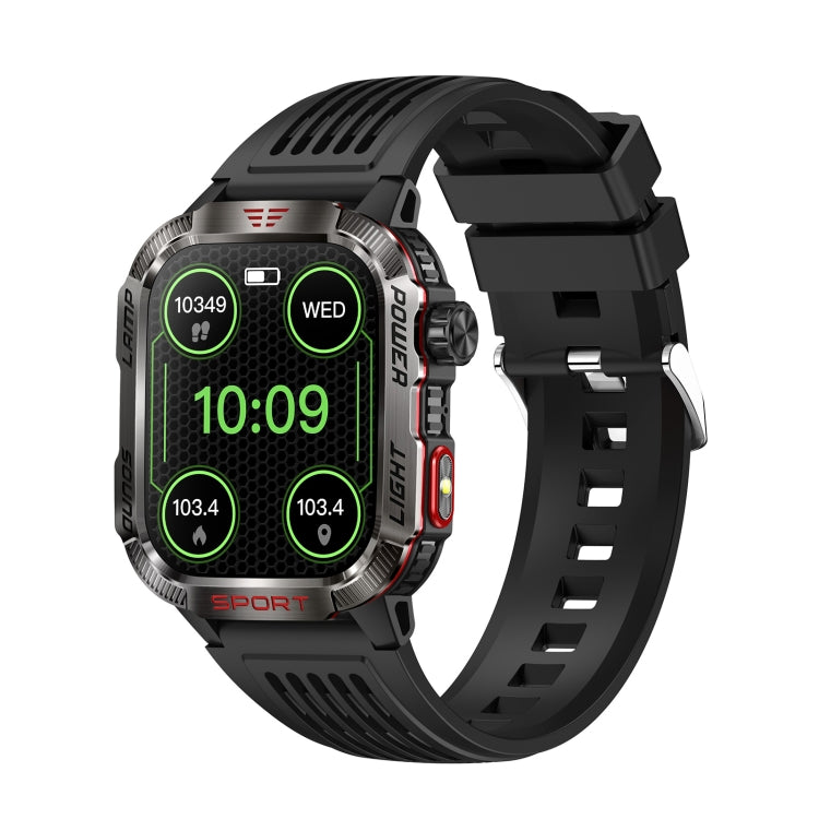 HT29 2.01 inch IPS Screen Triple Proof Smart Watch with Banknote Detector Light(Black)