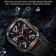 HT29 2.01 inch IPS Screen Triple Proof Smart Watch with Banknote Detector Light(Yellow)