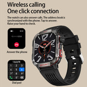 HT29 2.01 inch IPS Screen Triple Proof Smart Watch with Banknote Detector Light(Green)