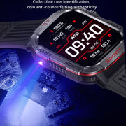 HT29 2.01 inch IPS Screen Triple Proof Smart Watch with Banknote Detector Light(Yellow)