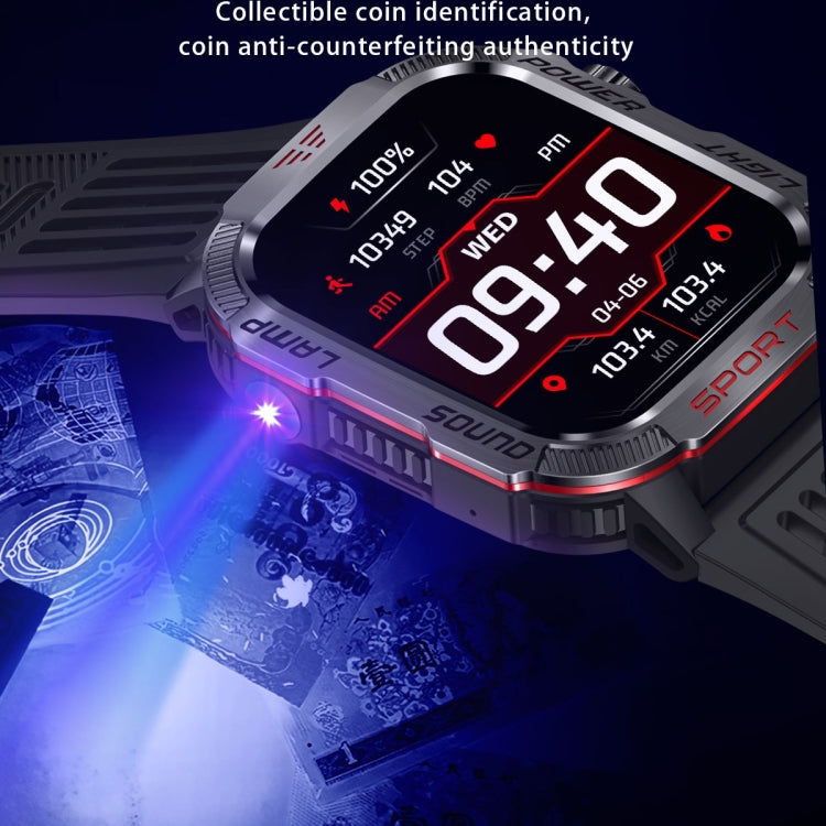 HT29 2.01 inch IPS Screen Triple Proof Smart Watch with Banknote Detector Light(Green)