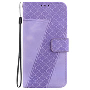 For Samsung Galaxy S25+ 5G Seven-shaped Embossed Leather Phone Case(Purple)