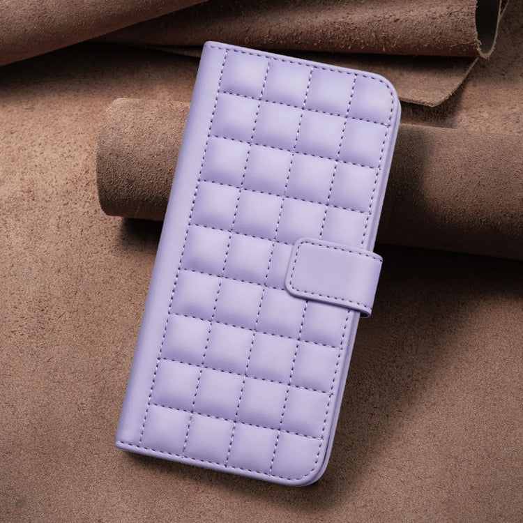 For Redmi K70 / K70 Pro Square Texture Leather Phone Case(Purple)
