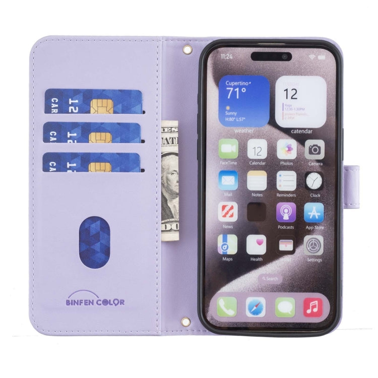 For Redmi K70 / K70 Pro Square Texture Leather Phone Case(Purple)