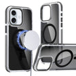 For iPhone 16 Magsafe Dual-Color Transparent Black Full Coverage Phone Case(Black) - iPhone 16 Cases by PMC TechLife | Online Shopping South Africa | PMC TechLife | Buy Now Pay Later Mobicred