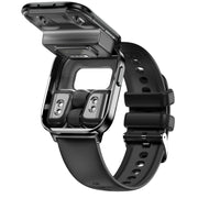 X9 1.85 inch Square Screen 2 in 1 Bluetooth Earphone Smart Watch(Black)