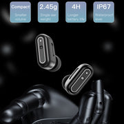 X9 1.85 inch Square Screen 2 in 1 Bluetooth Earphone Smart Watch(Black)