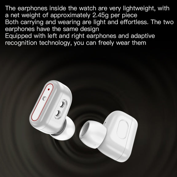 X9 1.85 inch Square Screen 2 in 1 Bluetooth Earphone Smart Watch(Gold Pink)