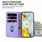 For Samsung Galaxy S25 Ultra 5G Lily Embossed Leather Phone Case(Purple)
