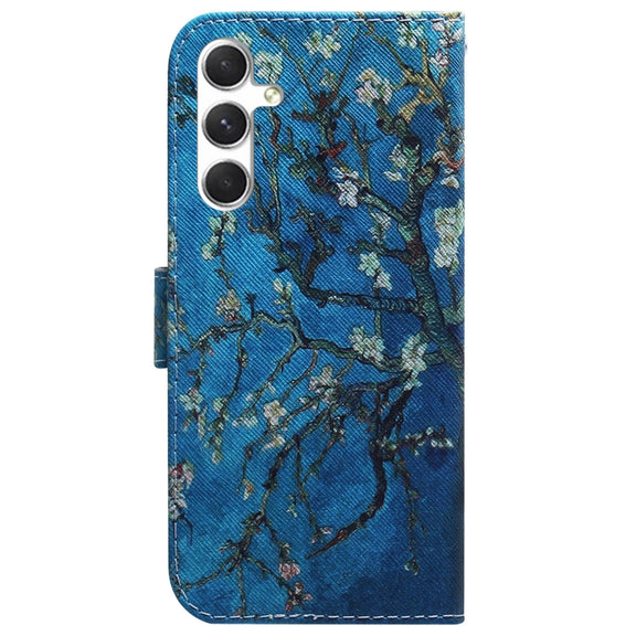 For Samsung Galaxy S25 5G Coloured Drawing Flip Leather Phone Case(Apricot)