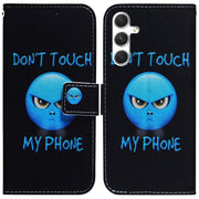 For Samsung Galaxy S25 5G Coloured Drawing Flip Leather Phone Case(Anger)