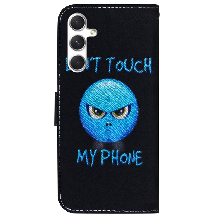 For Samsung Galaxy S25 5G Coloured Drawing Flip Leather Phone Case(Anger)