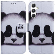 For Samsung Galaxy S25+ 5G Coloured Drawing Flip Leather Phone Case(Panda)