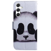 For Samsung Galaxy S25+ 5G Coloured Drawing Flip Leather Phone Case(Panda)