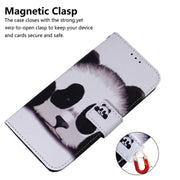 For Samsung Galaxy S25+ 5G Coloured Drawing Flip Leather Phone Case(Panda)