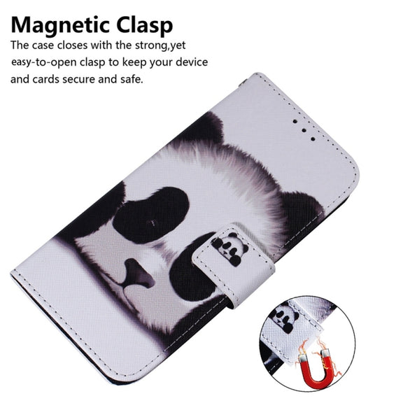 For Samsung Galaxy S25+ 5G Coloured Drawing Flip Leather Phone Case(Panda)