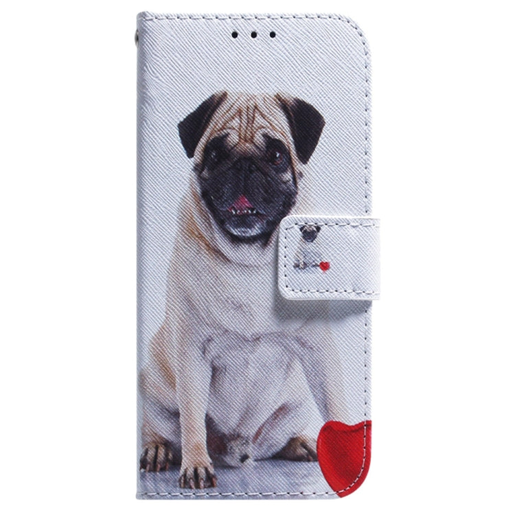 For Samsung Galaxy S25 Ultra 5G Coloured Drawing Flip Leather Phone Case(Pug)