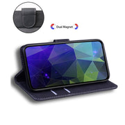 For Samsung Galaxy S25+ 5G Skin Feel Pure Color Flip Leather Phone Case(Black)