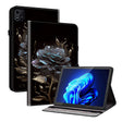 For itel Pad One 10.1 Crystal Texture Painted Leather Smart Tablet Case(Black Rose) - Others by PMC TechLife | Online Shopping South Africa | PMC TechLife | Buy Now Pay Later Mobicred