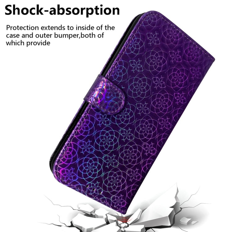 For Samsung Galaxy S25+ 5G Colorful Magnetic Buckle Leather Phone Case(Purple)