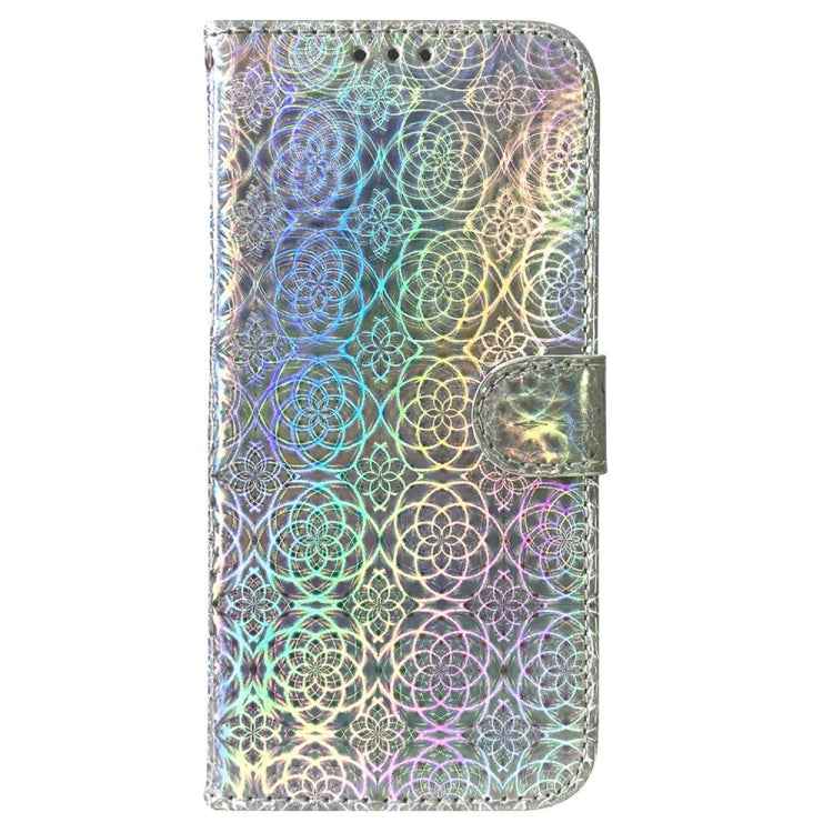 For Samsung Galaxy S25+ 5G Colorful Magnetic Buckle Leather Phone Case(Silver)