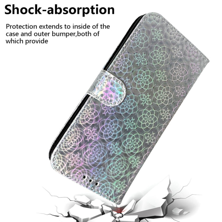 For Samsung Galaxy S25+ 5G Colorful Magnetic Buckle Leather Phone Case(Silver)