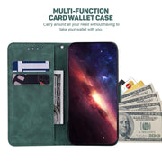 For Samsung Galaxy S25 5G Geometric Embossed Leather Phone Case(Green)