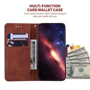 For Samsung Galaxy S25+ 5G Geometric Embossed Leather Phone Case(Brown)