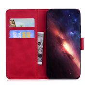 For Samsung Galaxy S25 5G Tiger Embossing Pattern Flip Leather Phone Case(Red)