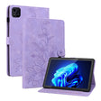 For itel Pad One 10.1 Lily Embossed Leather Tablet Case(Purple) - Others by PMC TechLife | Online Shopping South Africa | PMC TechLife | Buy Now Pay Later Mobicred