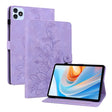 For itel VistaTab 30 Lily Embossed Leather Tablet Case(Purple) - Others by PMC TechLife | Online Shopping South Africa | PMC TechLife | Buy Now Pay Later Mobicred
