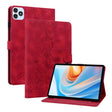For itel VistaTab 30 Lily Embossed Leather Tablet Case(Red) - Others by PMC TechLife | Online Shopping South Africa | PMC TechLife | Buy Now Pay Later Mobicred