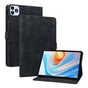 For itel VistaTab 30 Lily Embossed Leather Tablet Case(Black)