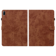For Huawei MatePad SE 11 2024 Tiger Pattern Flip Leather Tablet Case(Brown)