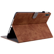 For Huawei MatePad SE 11 2024 Tiger Pattern Flip Leather Tablet Case(Brown)