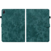 For Huawei MatePad SE 11 2024 Tiger Pattern Flip Leather Tablet Case(Dark Green)